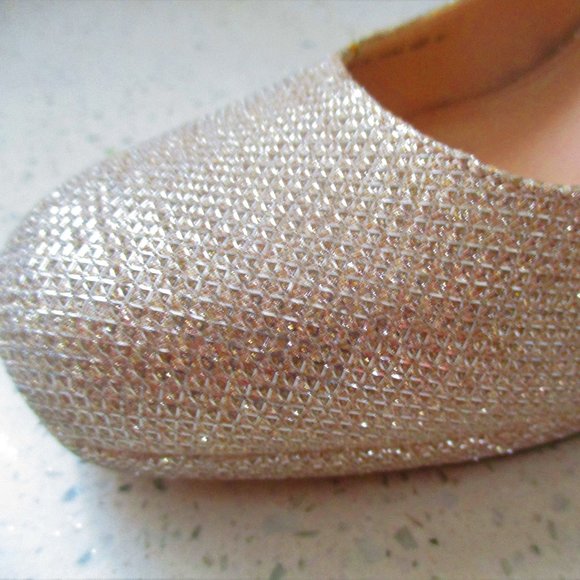 Nina New York Silver Sparkle Dressy Shoe Sz 7 - Picture 9 of 10